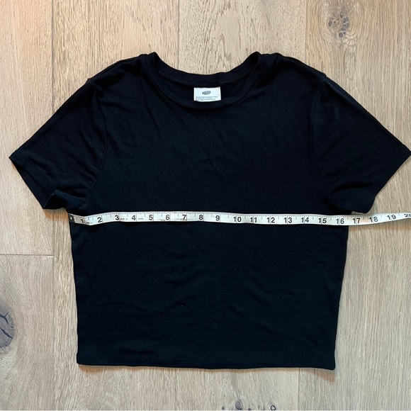 Black Ribbed Baby Tee - Picture 2 of 4